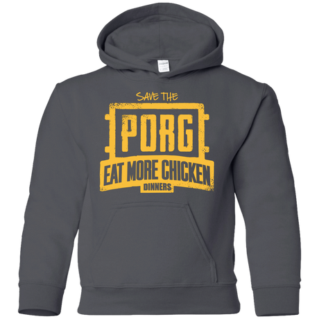Sweatshirts Charcoal / YS Eat More Chicken Youth Hoodie