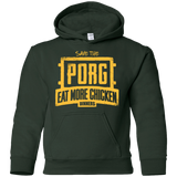 Sweatshirts Forest Green / YS Eat More Chicken Youth Hoodie