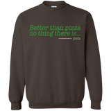 Sweatshirts Dark Chocolate / S Eat pizza, You must Crewneck Sweatshirt