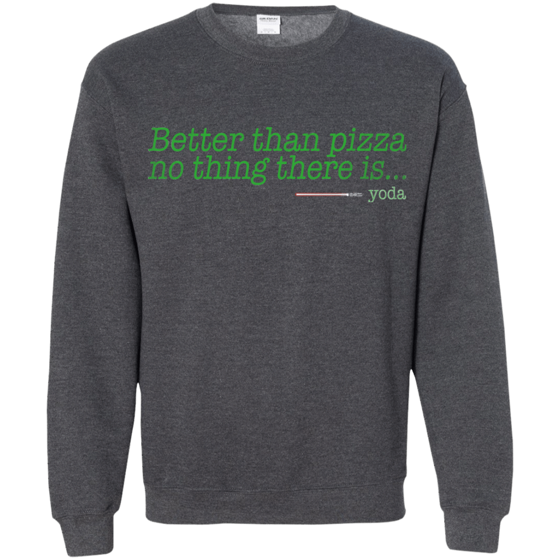 Sweatshirts Dark Heather / S Eat pizza, You must Crewneck Sweatshirt