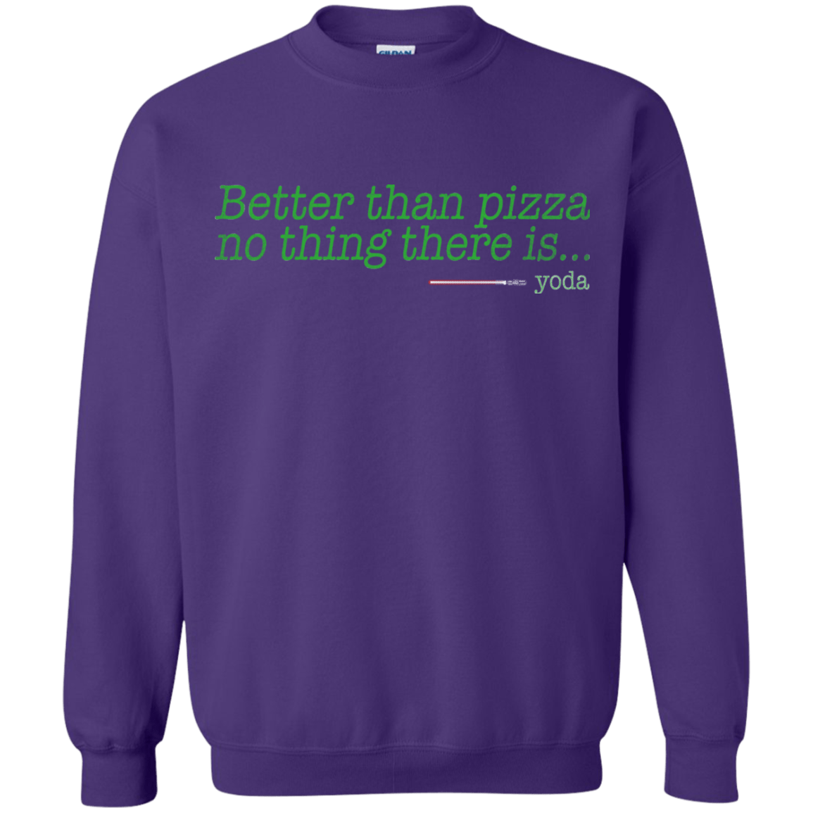 Sweatshirts Purple / S Eat pizza, You must Crewneck Sweatshirt