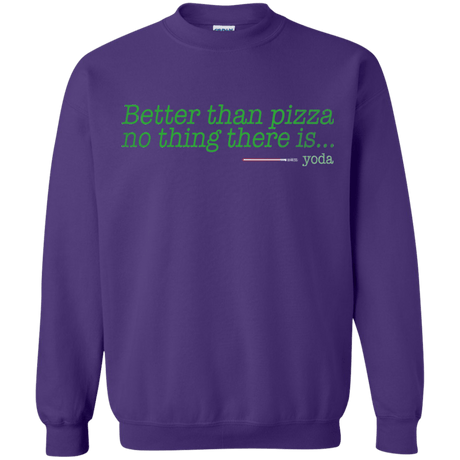 Sweatshirts Purple / S Eat pizza, You must Crewneck Sweatshirt
