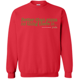 Sweatshirts Red / S Eat pizza, You must Crewneck Sweatshirt