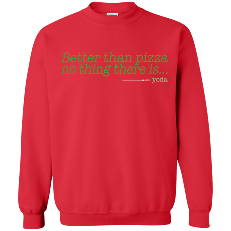 Sweatshirts Red / S Eat pizza, You must Crewneck Sweatshirt