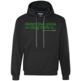 Sweatshirts Black / S Eat pizza, You must Premium Fleece Hoodie