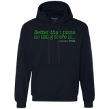 Sweatshirts Navy / S Eat pizza, You must Premium Fleece Hoodie