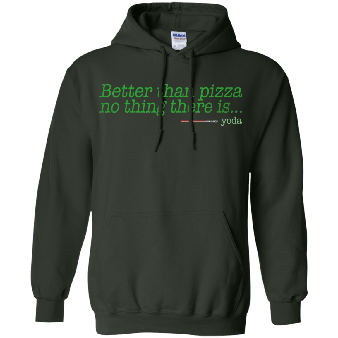 Sweatshirts Forest Green / S Eat pizza, You must Pullover Hoodie