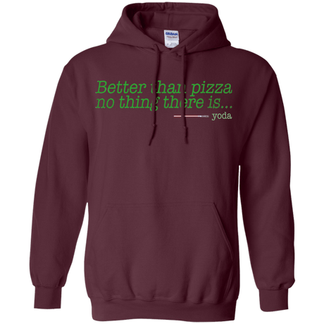 Sweatshirts Maroon / S Eat pizza, You must Pullover Hoodie