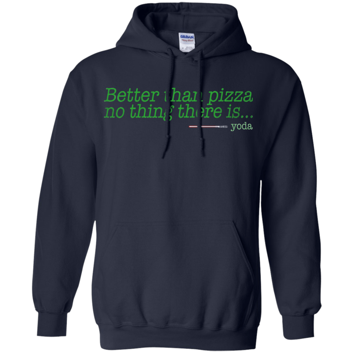 Sweatshirts Navy / S Eat pizza, You must Pullover Hoodie