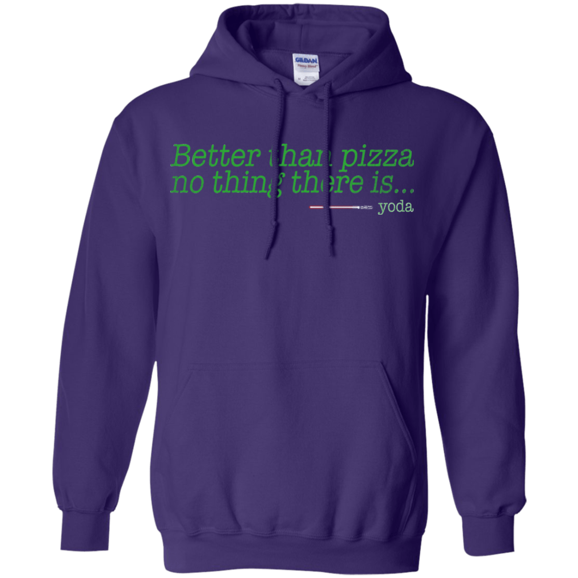 Sweatshirts Purple / S Eat pizza, You must Pullover Hoodie