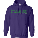 Sweatshirts Purple / S Eat pizza, You must Pullover Hoodie