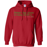 Sweatshirts Red / S Eat pizza, You must Pullover Hoodie