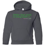 Sweatshirts Charcoal / YS Eat pizza, You must Youth Hoodie