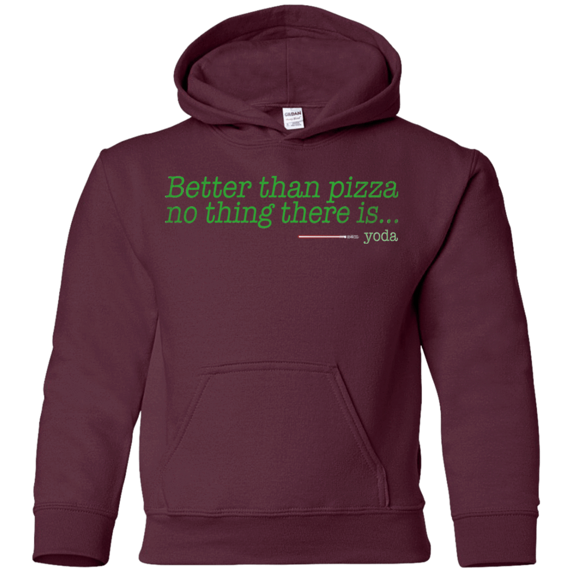 Sweatshirts Maroon / YS Eat pizza, You must Youth Hoodie