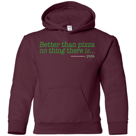 Sweatshirts Maroon / YS Eat pizza, You must Youth Hoodie