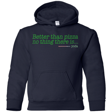 Sweatshirts Navy / YS Eat pizza, You must Youth Hoodie