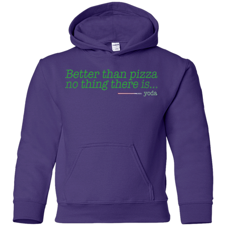 Sweatshirts Purple / YS Eat pizza, You must Youth Hoodie