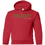 Sweatshirts Red / YS Eat pizza, You must Youth Hoodie