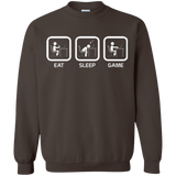 Sweatshirts Dark Chocolate / Small Eat Sleep Game PC Crewneck Sweatshirt