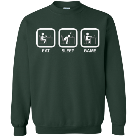 Sweatshirts Forest Green / Small Eat Sleep Game PC Crewneck Sweatshirt