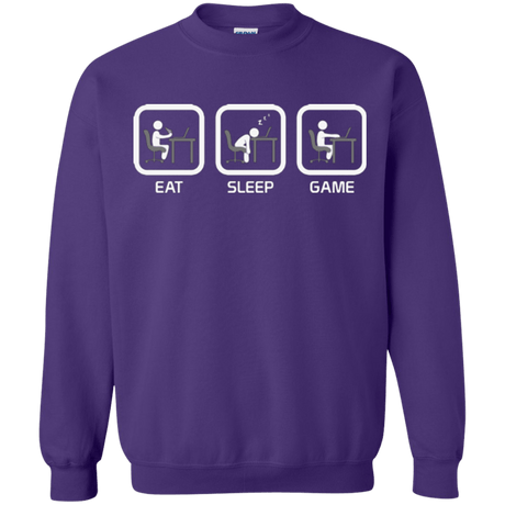 Sweatshirts Purple / Small Eat Sleep Game PC Crewneck Sweatshirt