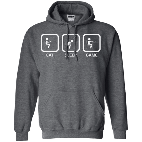 Sweatshirts Dark Heather / Small Eat Sleep Game PC Pullover Hoodie