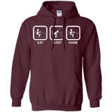 Sweatshirts Maroon / Small Eat Sleep Game PC Pullover Hoodie
