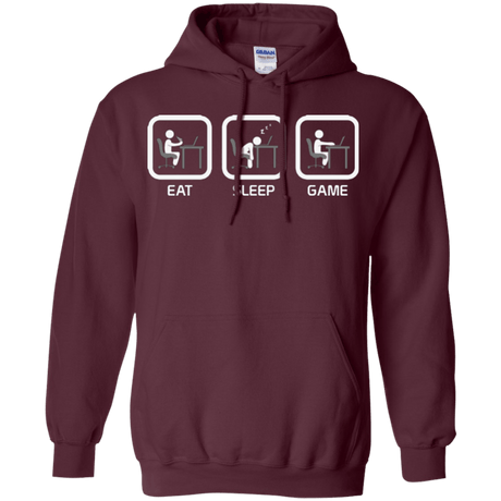 Sweatshirts Maroon / Small Eat Sleep Game PC Pullover Hoodie