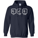 Sweatshirts Navy / Small Eat Sleep Game PC Pullover Hoodie