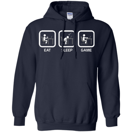 Sweatshirts Navy / Small Eat Sleep Game PC Pullover Hoodie