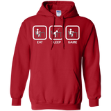 Sweatshirts Red / Small Eat Sleep Game PC Pullover Hoodie