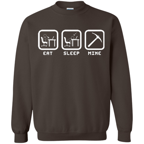 Sweatshirts Dark Chocolate / Small Eat Sleep Mine Crewneck Sweatshirt