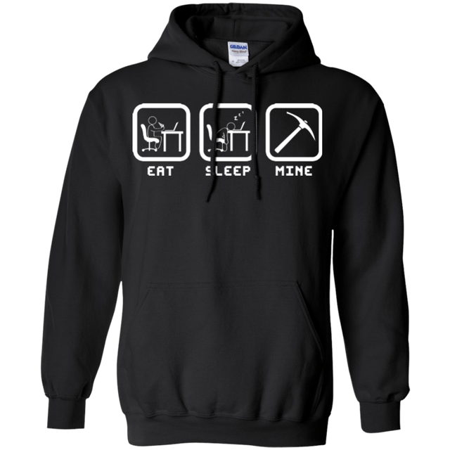 Sweatshirts Black / Small Eat Sleep Mine Pullover Hoodie