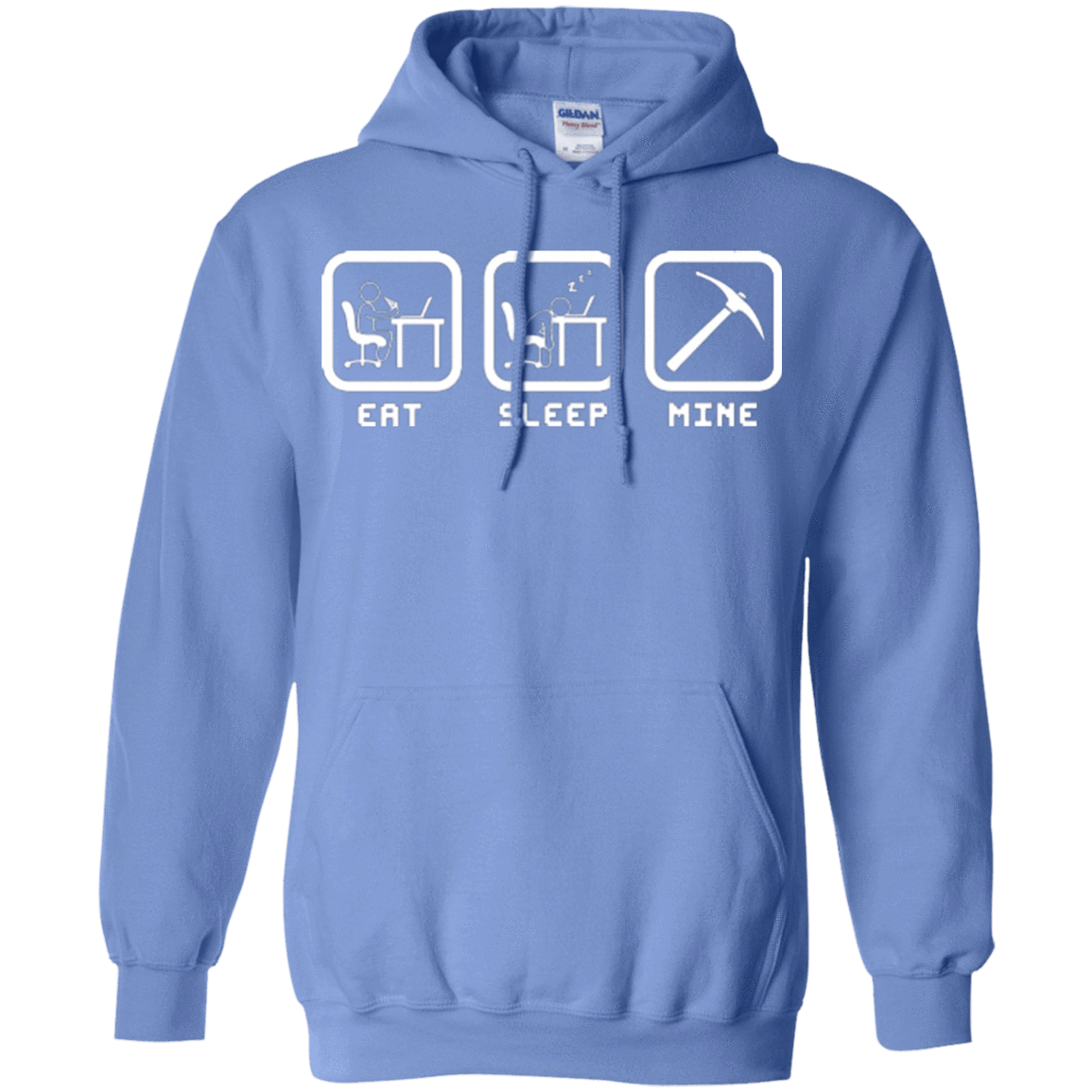 Sweatshirts Carolina Blue / Small Eat Sleep Mine Pullover Hoodie