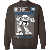 Sweatshirts Dark Chocolate / Small ED209 SERVICE & REPAIR MANUAL Crewneck Sweatshirt
