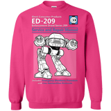 Sweatshirts Heliconia / Small ED209 SERVICE & REPAIR MANUAL Crewneck Sweatshirt