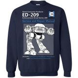Sweatshirts Navy / Small ED209 SERVICE & REPAIR MANUAL Crewneck Sweatshirt
