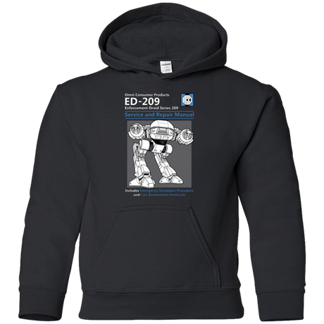 Sweatshirts Black / YS ED209 SERVICE & REPAIR MANUAL Youth Hoodie