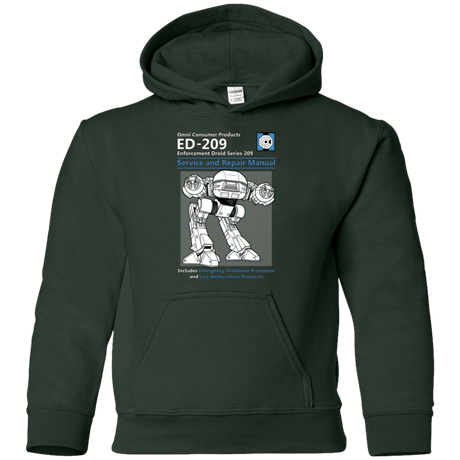 Sweatshirts Forest Green / YS ED209 SERVICE & REPAIR MANUAL Youth Hoodie