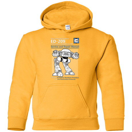 Sweatshirts Gold / YS ED209 SERVICE & REPAIR MANUAL Youth Hoodie