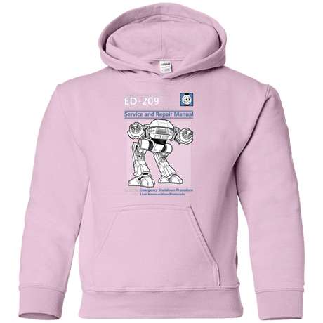 Sweatshirts Light Pink / YS ED209 SERVICE & REPAIR MANUAL Youth Hoodie