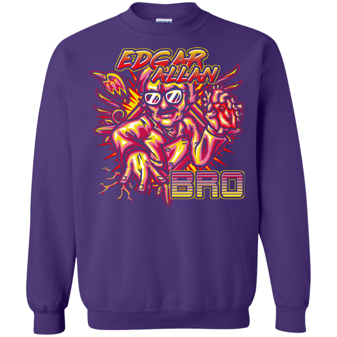 Sweatshirts Purple / S Edgar Allan Bro Crewneck Sweatshirt