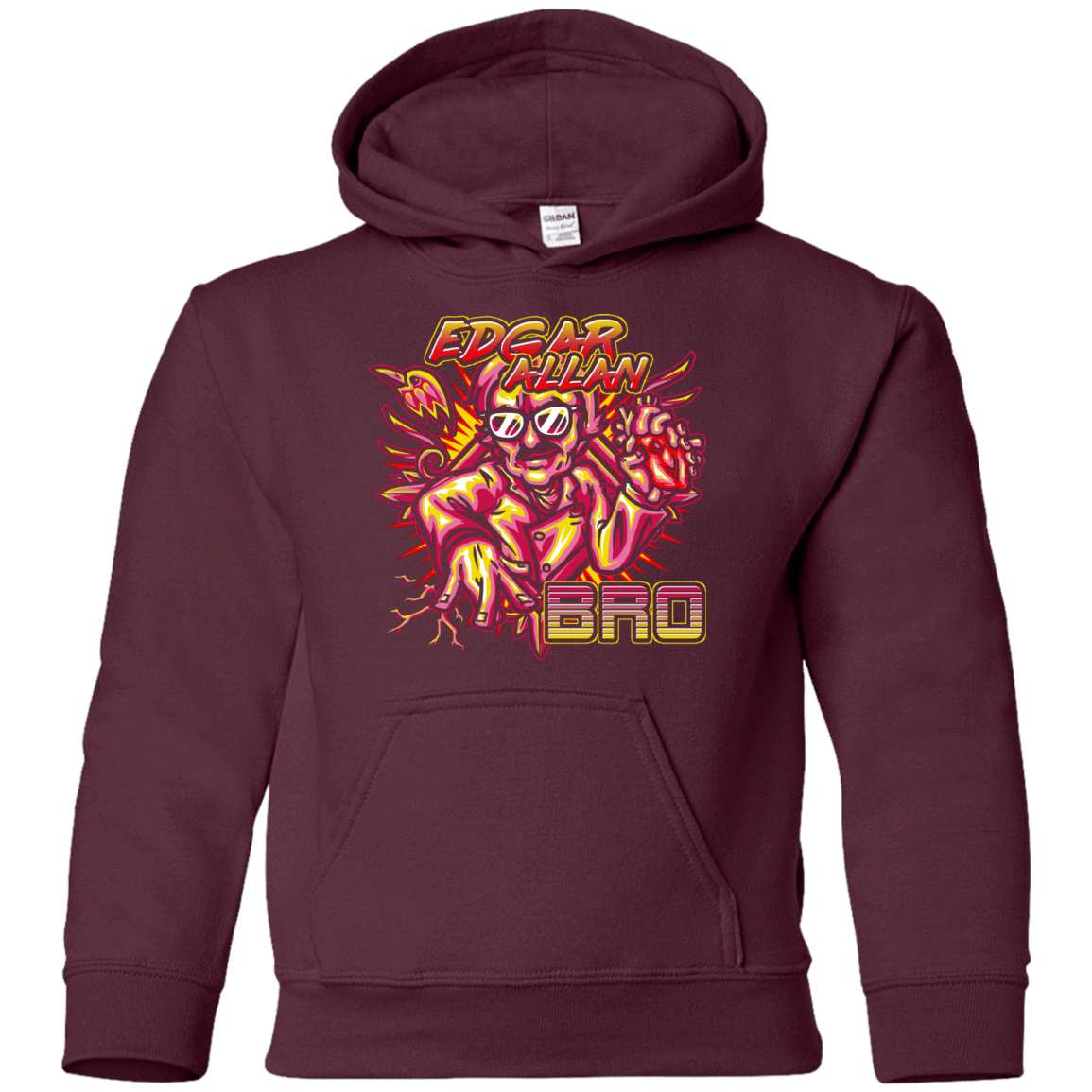 Sweatshirts Maroon / YS Edgar Allan Bro Youth Hoodie