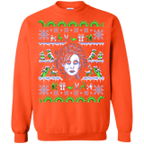 Sweatshirts Orange / Small Edward Scissorhands ugly sweater Crewneck Sweatshirt