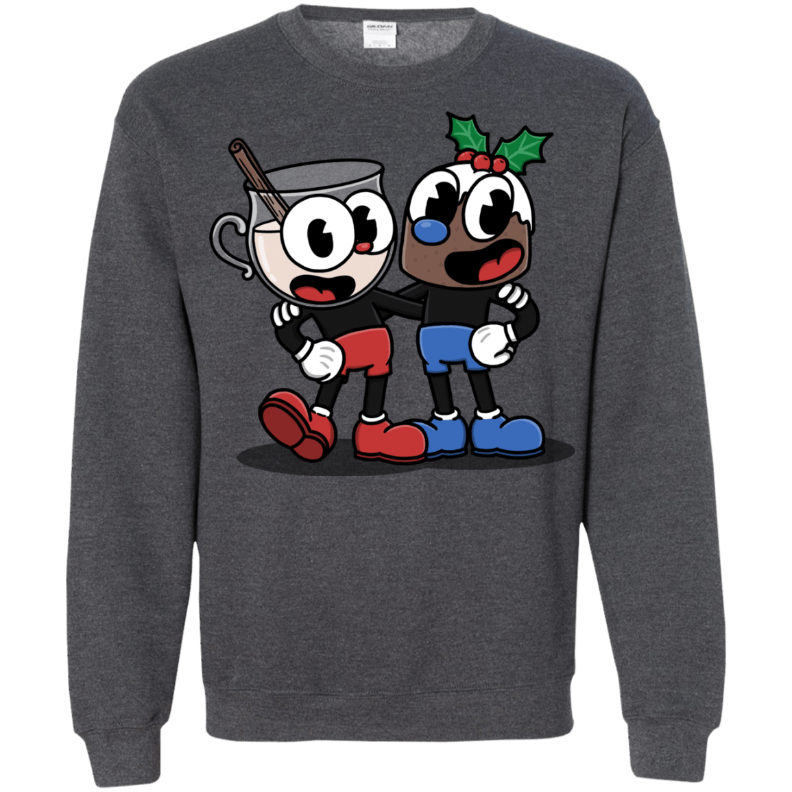 Sweatshirts Dark Heather / S Eggnoghead and Puddingman Crewneck Sweatshirt
