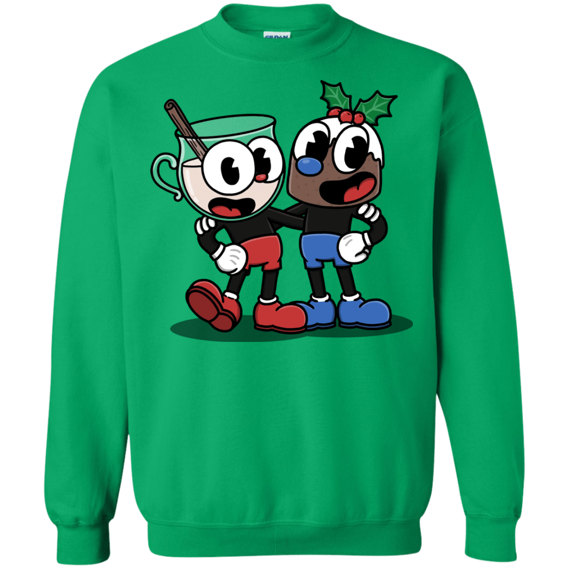 Sweatshirts Irish Green / S Eggnoghead and Puddingman Crewneck Sweatshirt