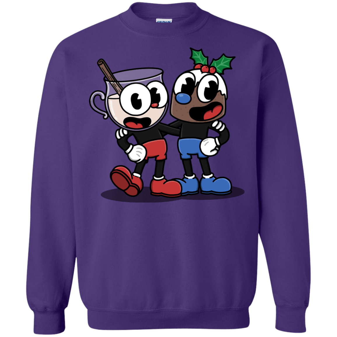 Sweatshirts Purple / S Eggnoghead and Puddingman Crewneck Sweatshirt