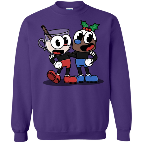 Sweatshirts Purple / S Eggnoghead and Puddingman Crewneck Sweatshirt