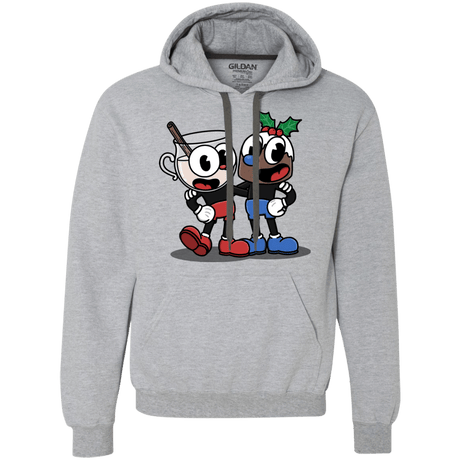 Sweatshirts Sport Grey / S Eggnoghead and Puddingman Premium Fleece Hoodie