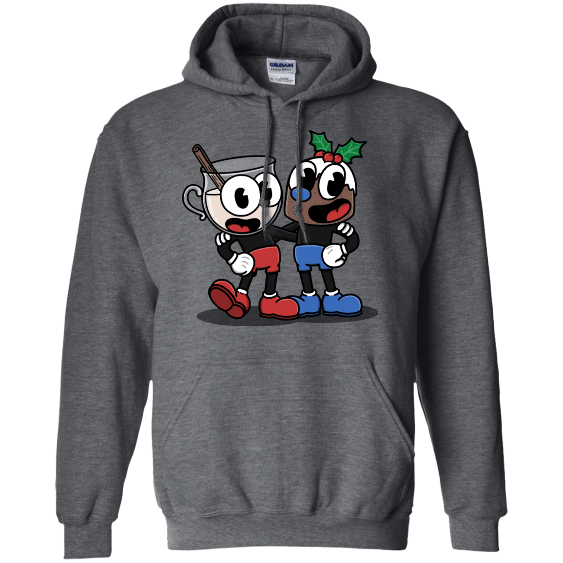 Sweatshirts Dark Heather / S Eggnoghead and Puddingman Pullover Hoodie